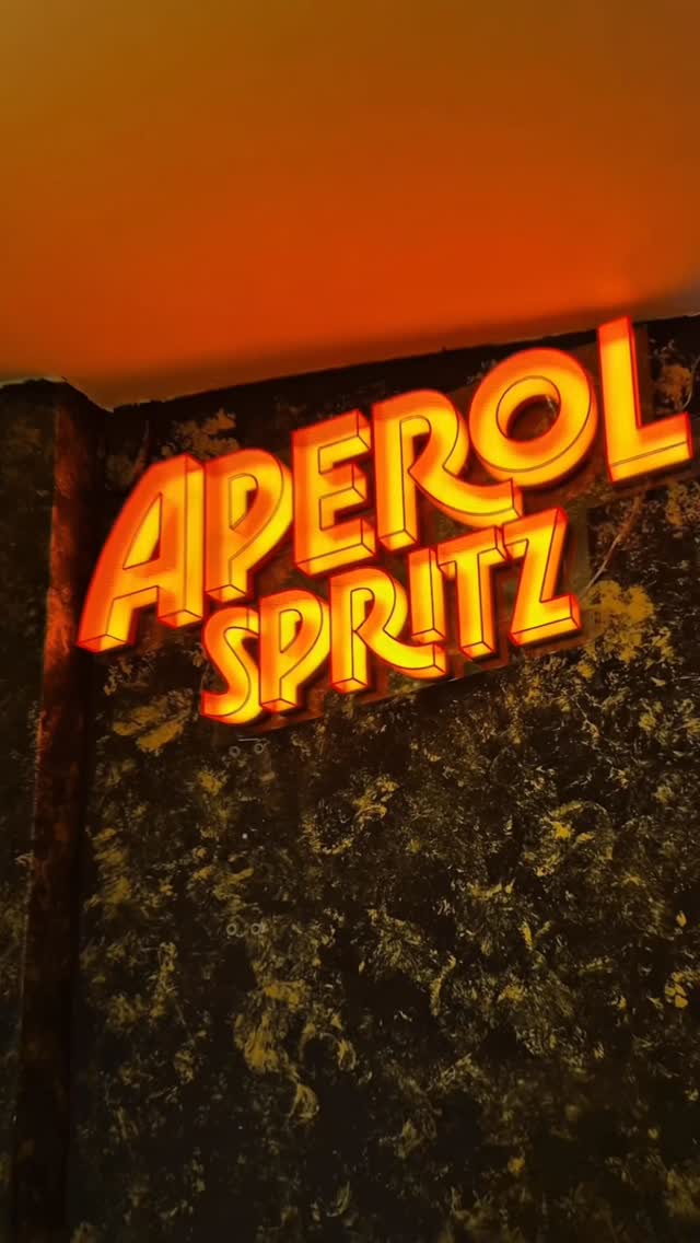 Aperol Spritz Leuchtschild